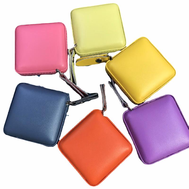PU Leather Square Wrapped Tape Measure