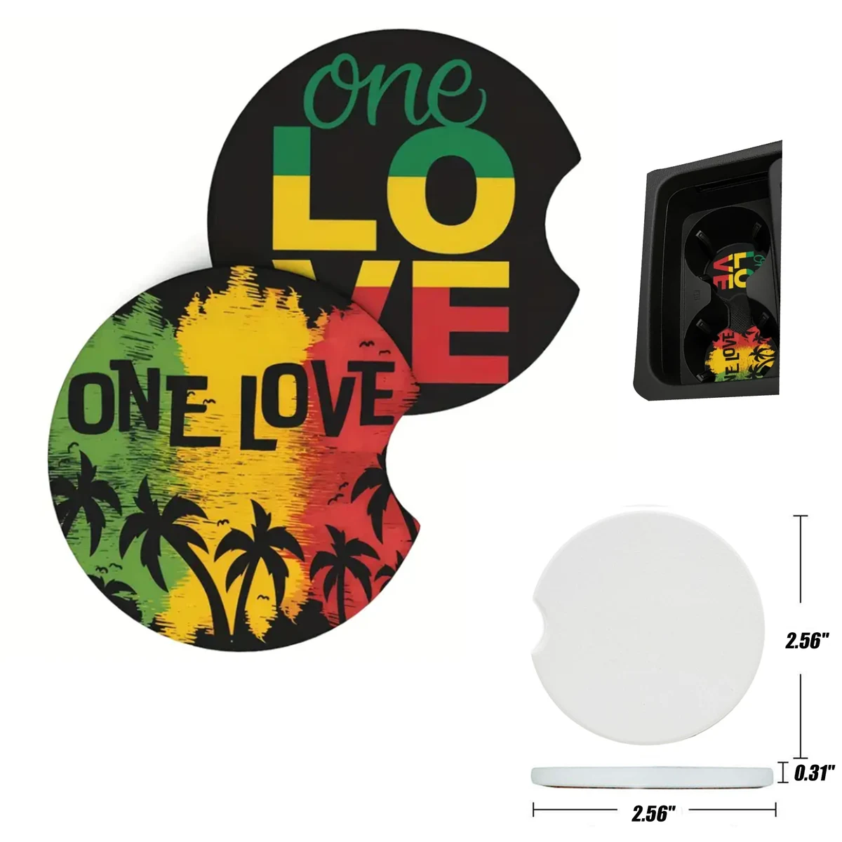 Ceramic Car Coaster MOQ 50PCS 1