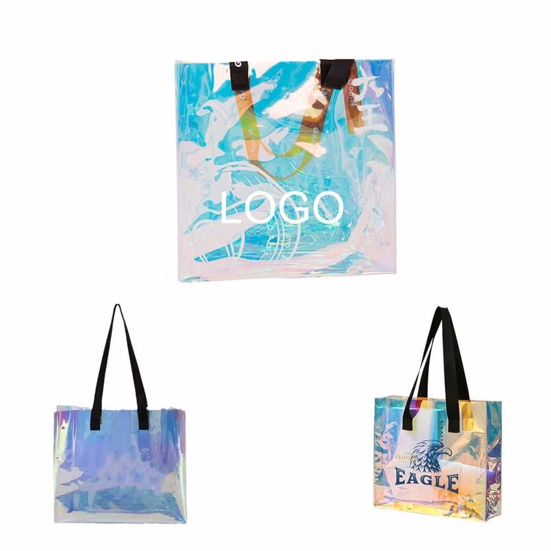 Holographic Laser Iridescent PVC Shoulder Tote Bag