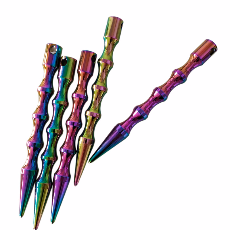 Protection Keychain Spiral Design Handle