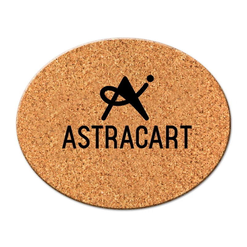 Oval Cork Coaster 1
