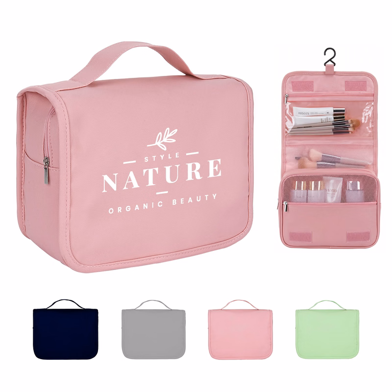 Water-Resistant 600D Hanging Toiletry Bag