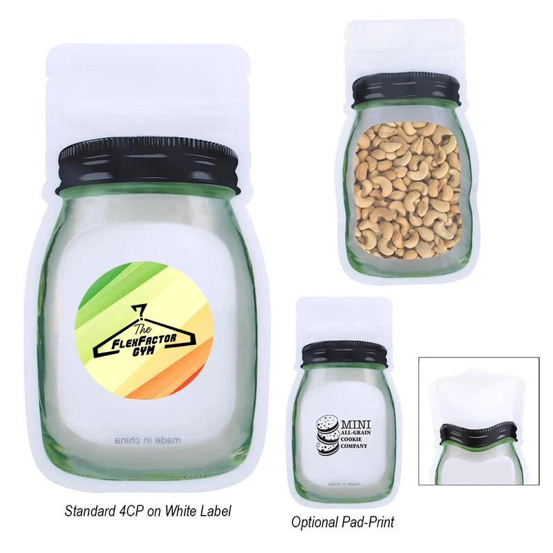 3.8 Oz. Reusable Storage Bag - Chocolate Almonds 1