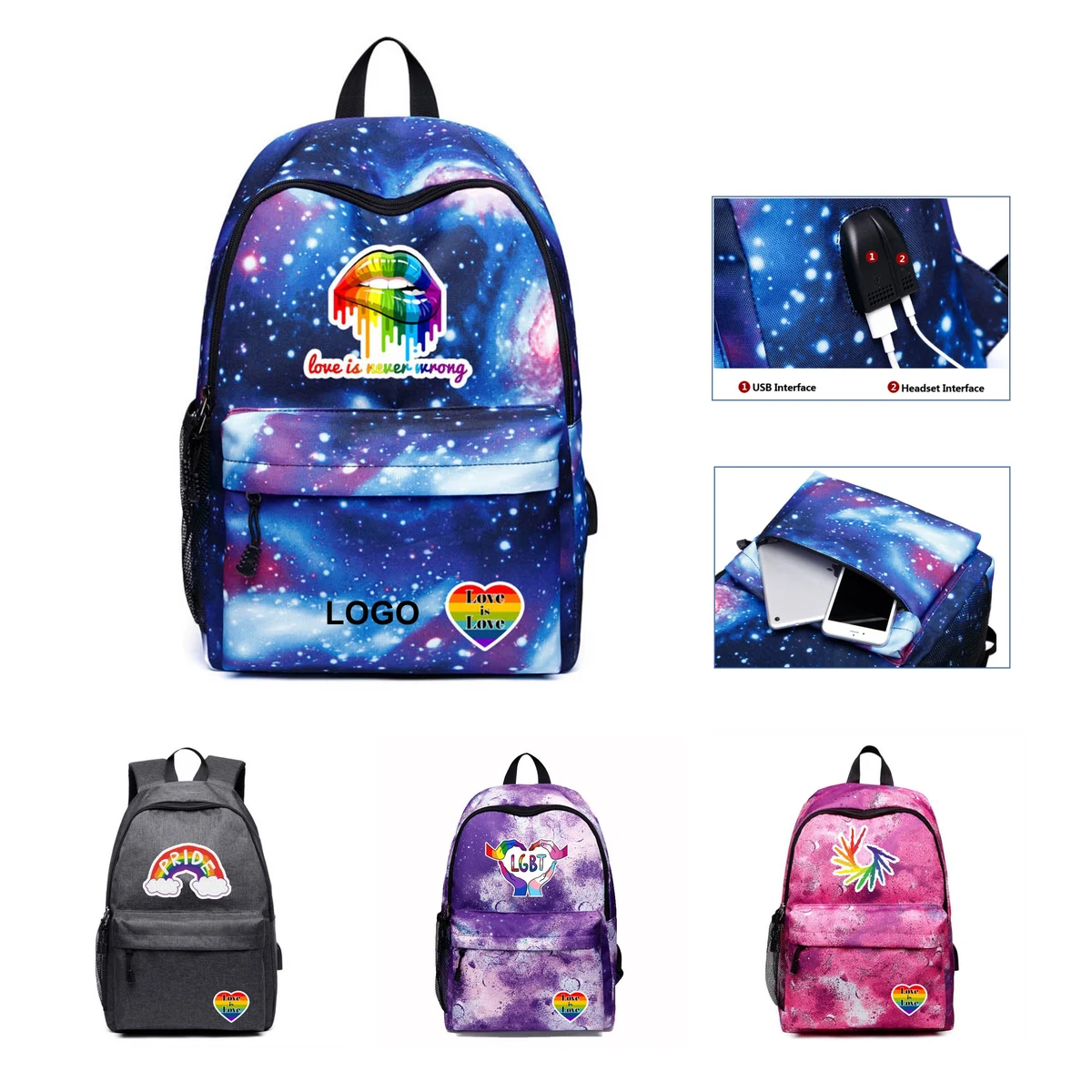 Starry Sky Backpack (direct import) 1