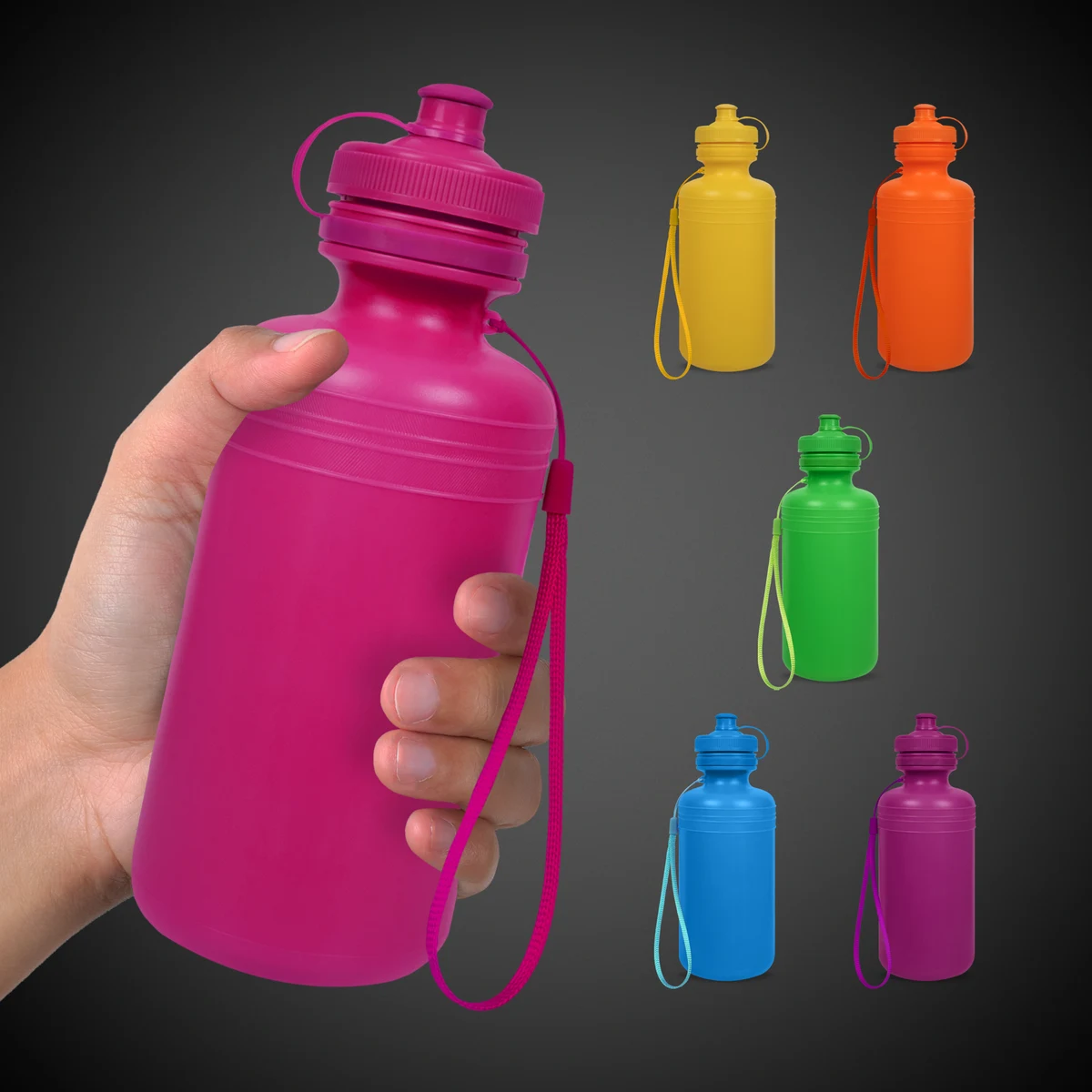 Neon Water Bottles Asst. Colors 18oz.(Blank) 1