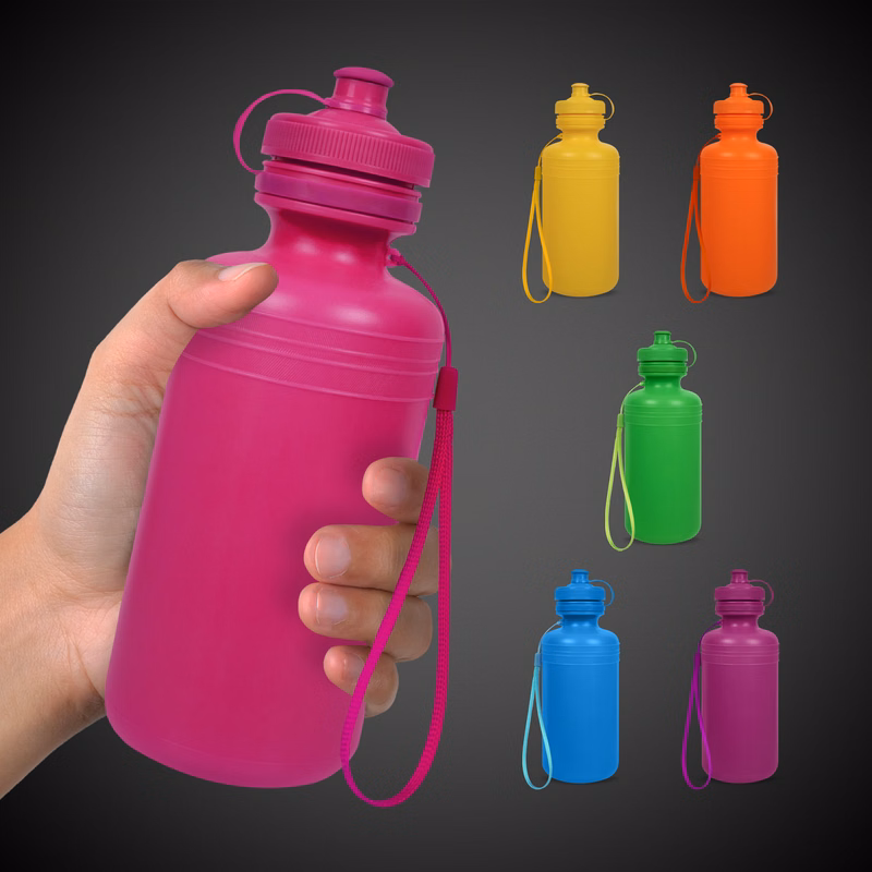 Neon Water Bottles Asst. Colors 18oz.(Blank)