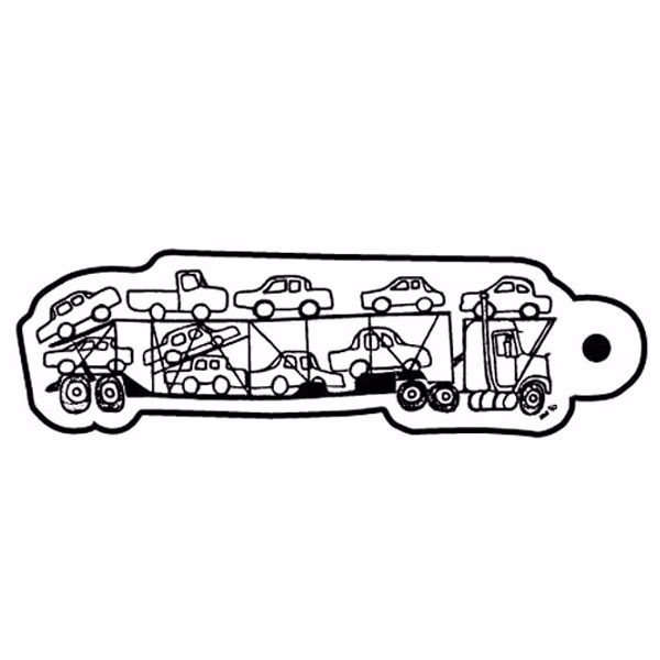 Auto Hauler Truck 1 Key Tag - Spot Color