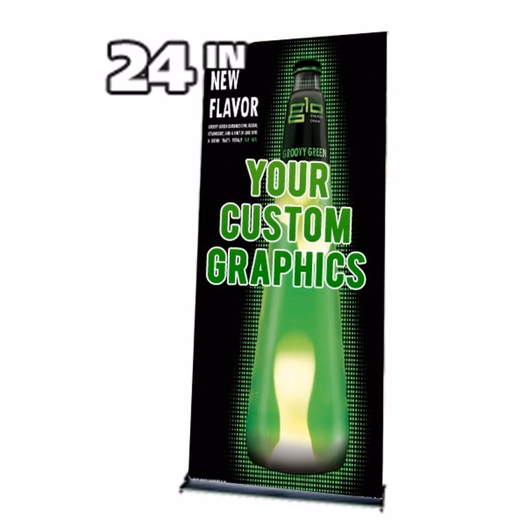 KingStep Retractable Banner 24inx65in Graphic