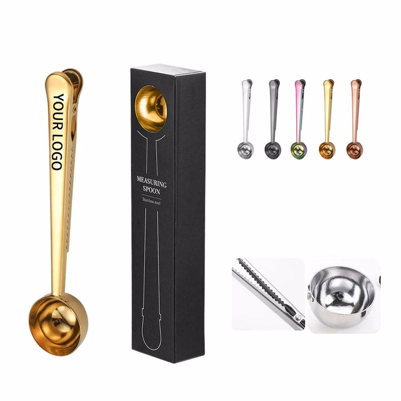 Multi Function Coffee Spoon with Clip Design