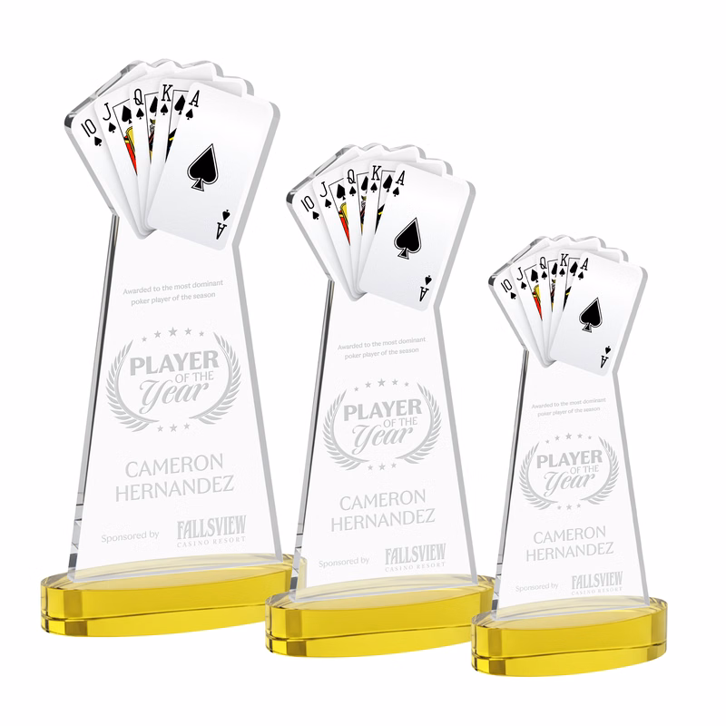 Poker Award on Alberton Base - Gold
