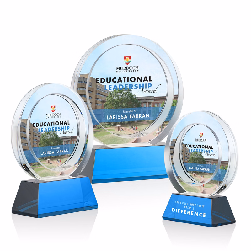 Templeton VividPrint™ Award on Base - Sky Blue