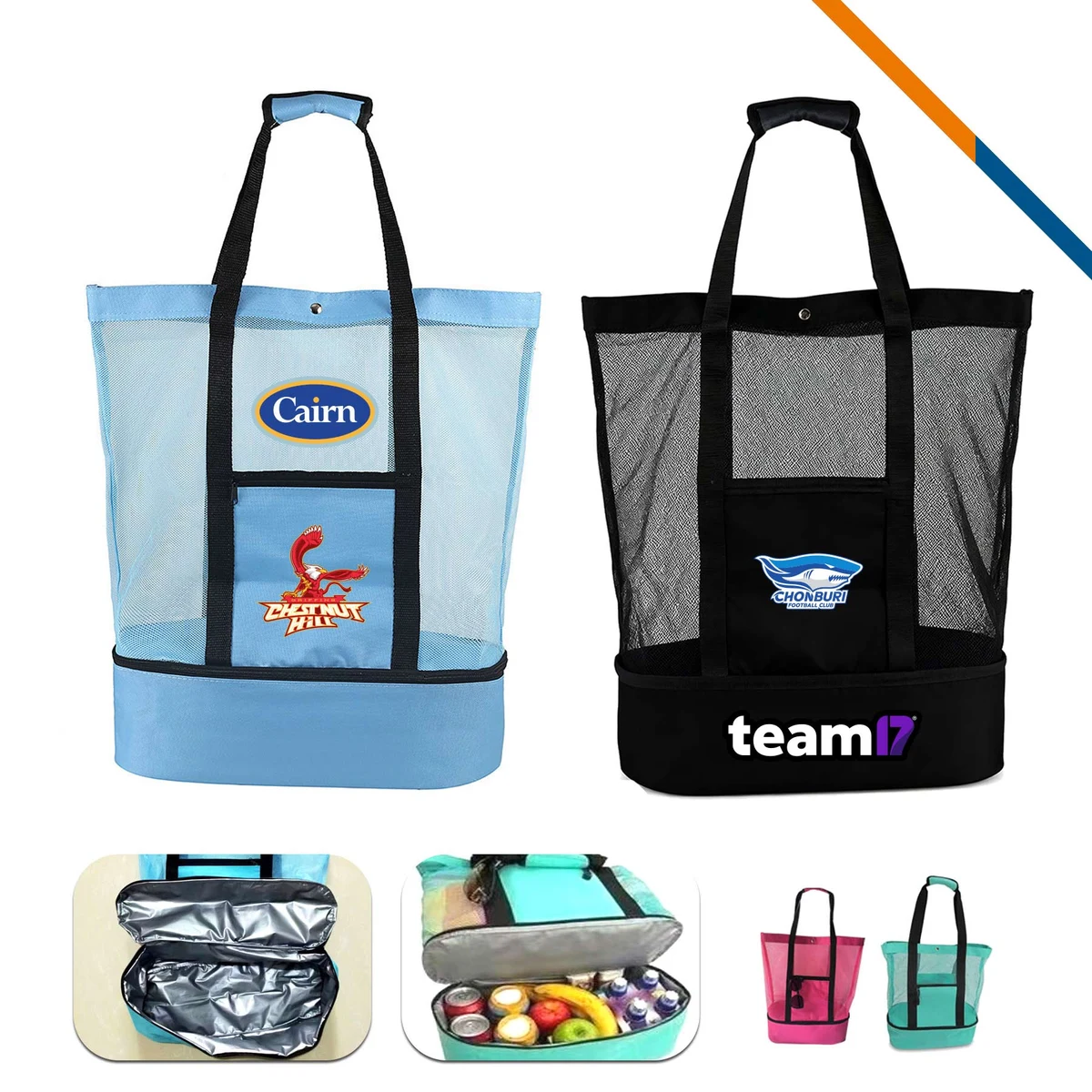 CoolSack 2in1 Mesh PEVA Cooler Tote Bag 1