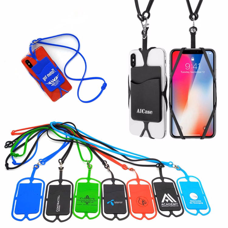 Silicone Phone Holder With Lanyard