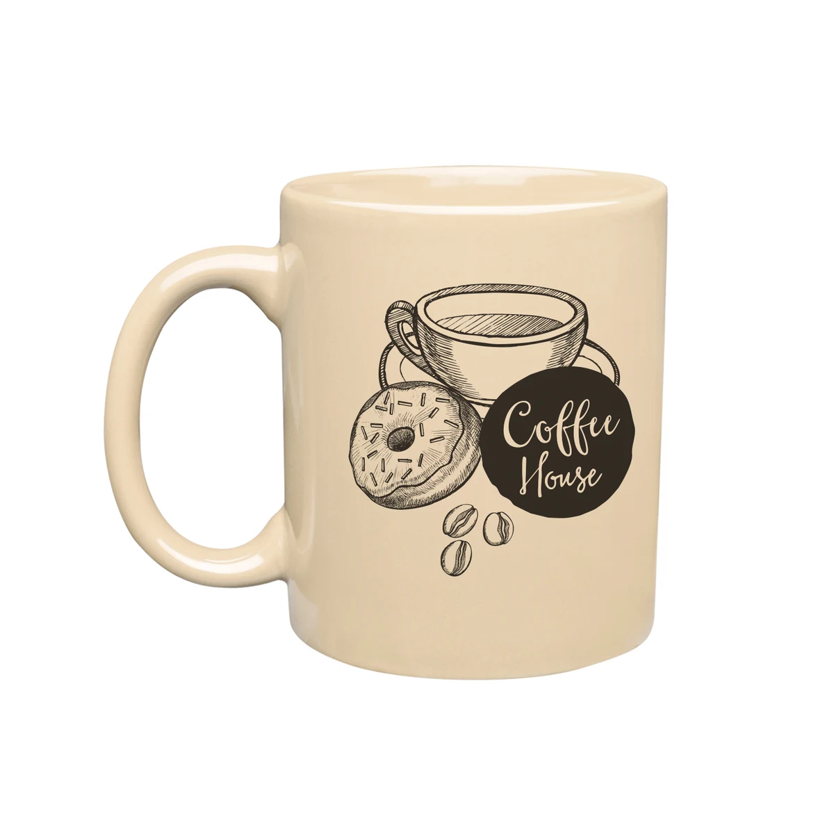 11 oz. Ceramic Custom Mug (1 Color Imprint) 1