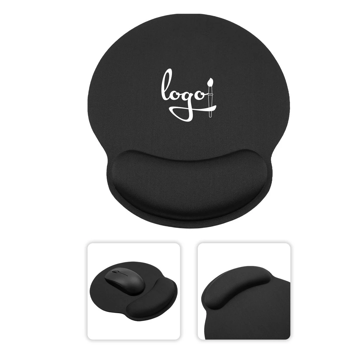 Solid Color Single Side Silicone Wrist Rest Mouse Pad 1