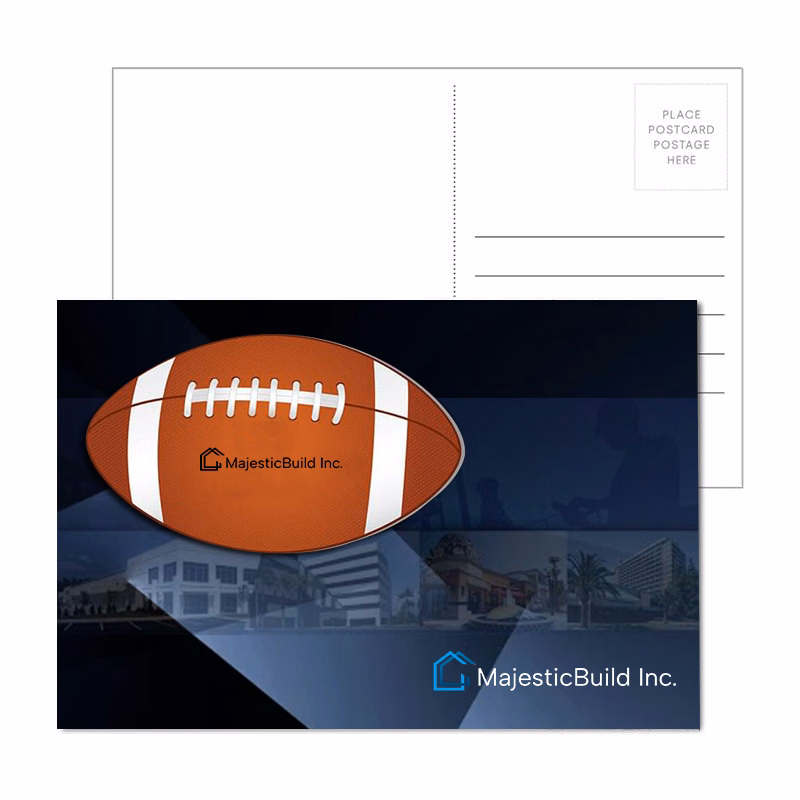 Post Card with Full Color Football Coaster