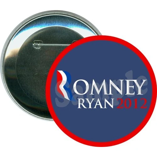 Romney, Ryan, 2012, Political Button 1