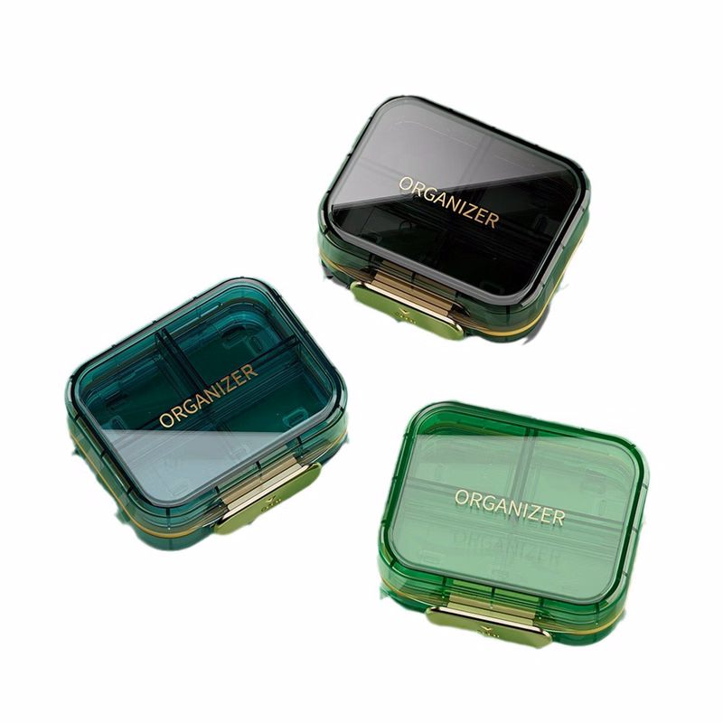 Travel Pill Organizer with 7 Compartments