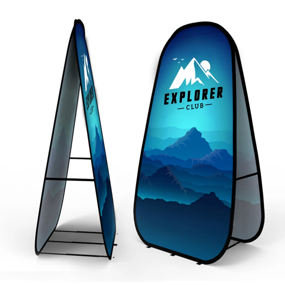 Vertical Duo-view Pop-up A-frame Banner 1