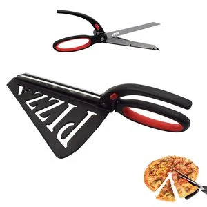 Pizza Scissors Cutter With Side Spatula And Ergonomic Handle 1
