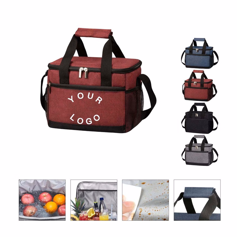 8L Insulated Lunch Bag with Adjustable Carrying Strap