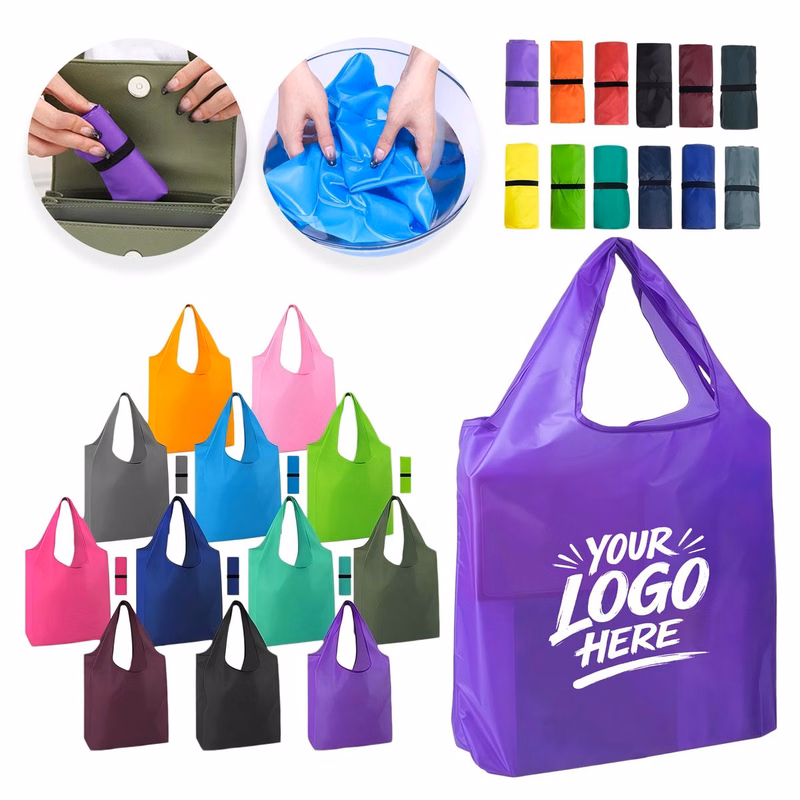 Foldable Eco Polyester Shopping Tote Bag Reusable