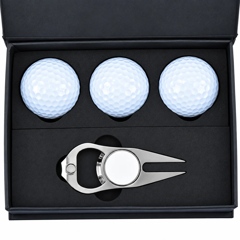 TiTUS® Golf Gift Set with 3 Balls & Divot Tool 1