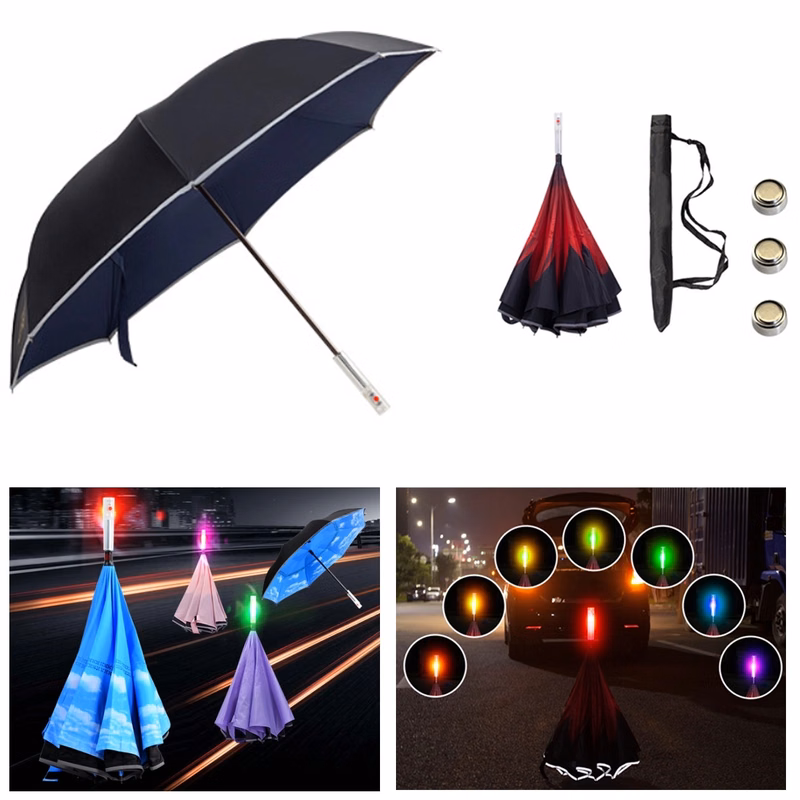 Reverse Umbrella with LED Handle