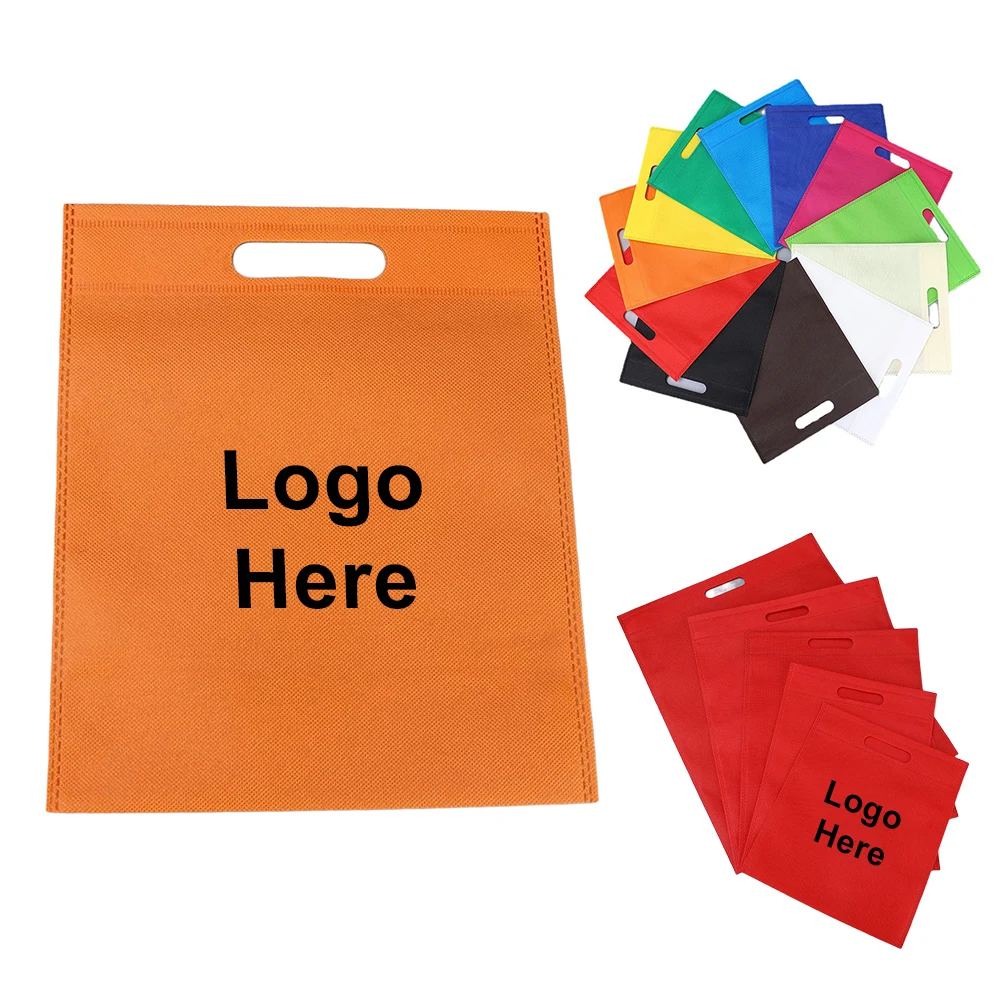 Die cut Non Woven Shopping Tote Bag, custom non-woven bag with logo imprint 1