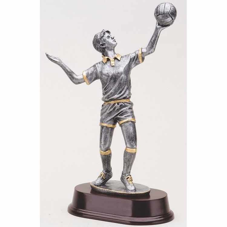 11" Tall Volleyball Female Figure Award