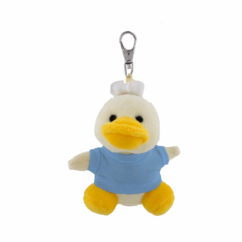 Soft Plush Duck Keychain With Tee