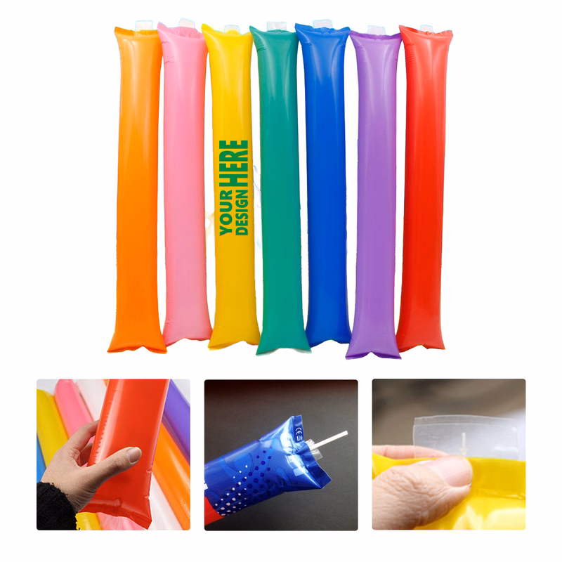 MOQ50 Inflatable Cheer Sticks for Events and Concerts