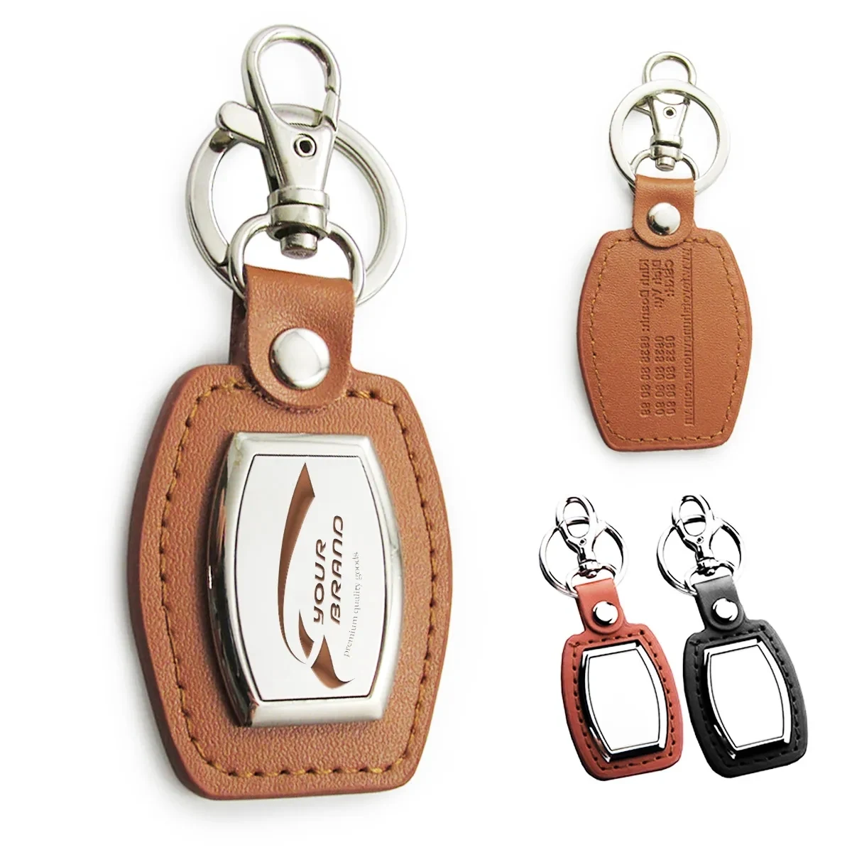 PU Leather Car Key Holder Keychain 1