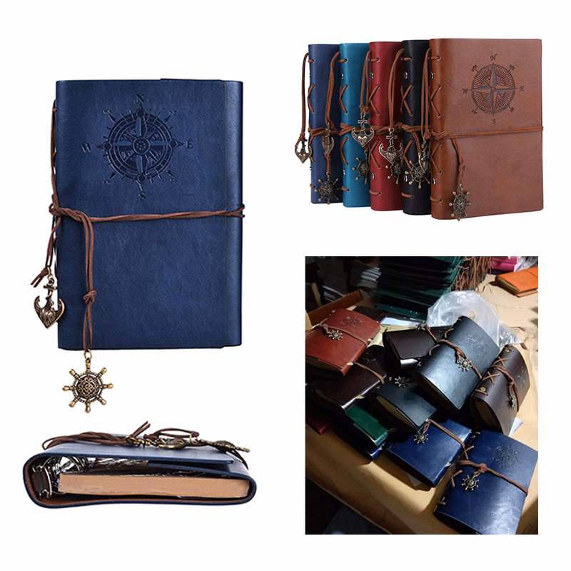 Vintage Journal Travel Notebook Loose-leaf Diary