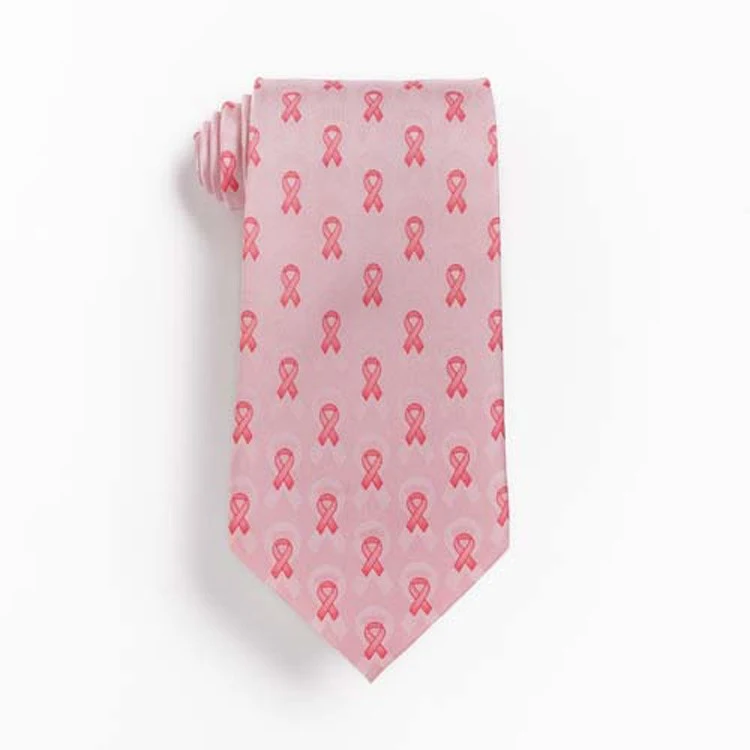 Pink Ribbon Novelty Tie 1