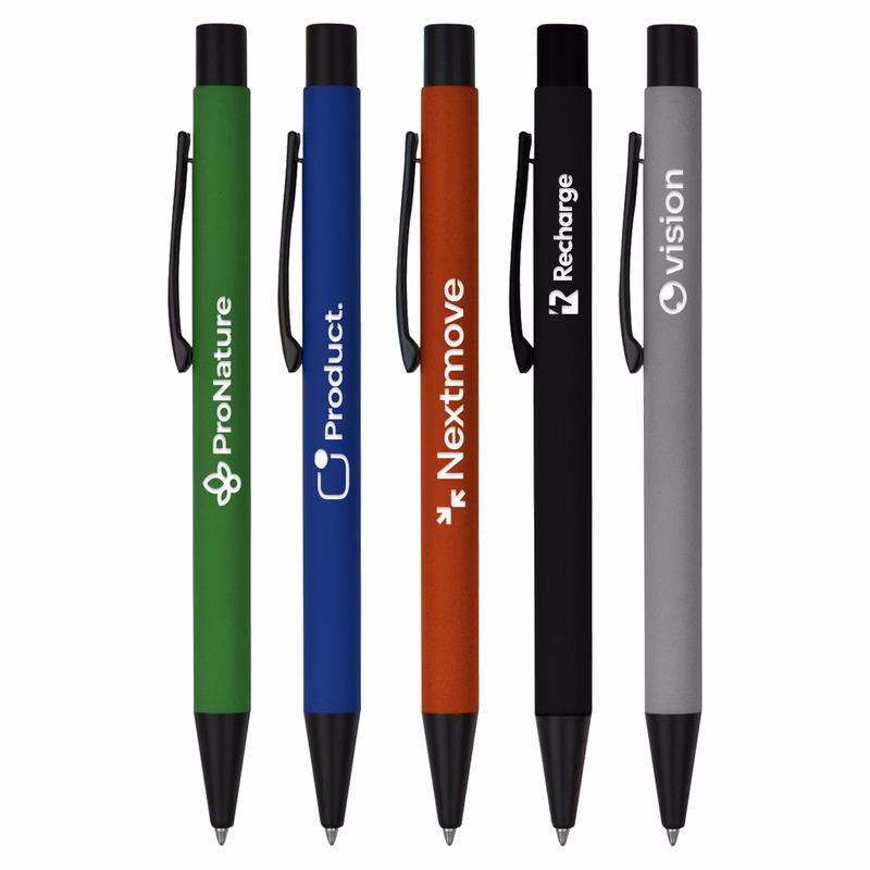Soft-Touch Rubber Aluminum Pen