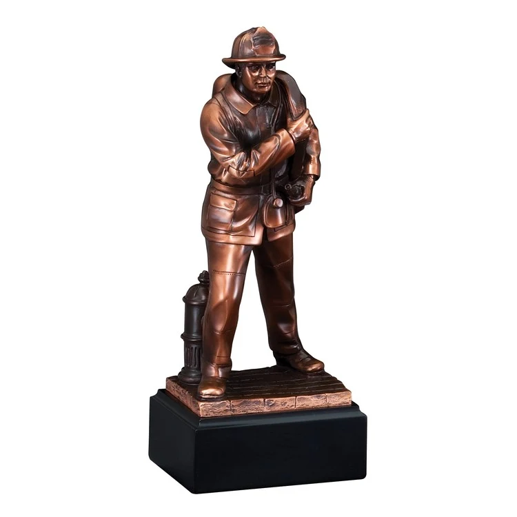 Fireman Resin Sculpture 1