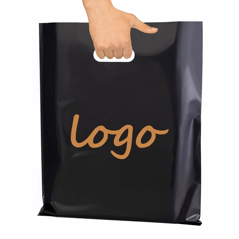 5 Mil Plastic Merchandise Bag with Die Cut Handle