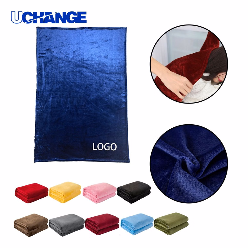 Solid Color Fleece Blanket for Home, Dorm, and Travel