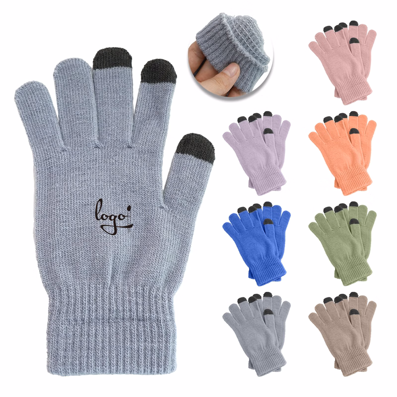 Knit Texting Touchscreen Fingers Gloves