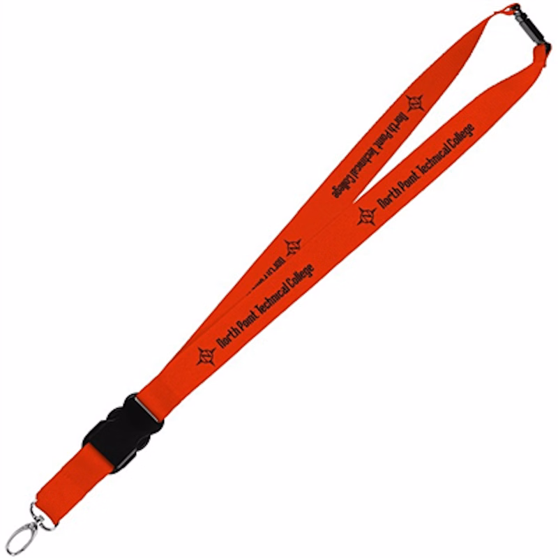 0.75" Diameter Lanyard With Quick Release Clip