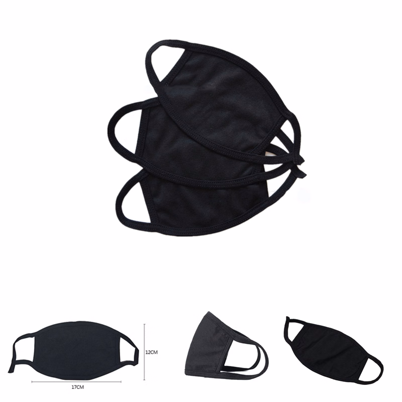 Black Anti-Dust Anime Cotton Mask