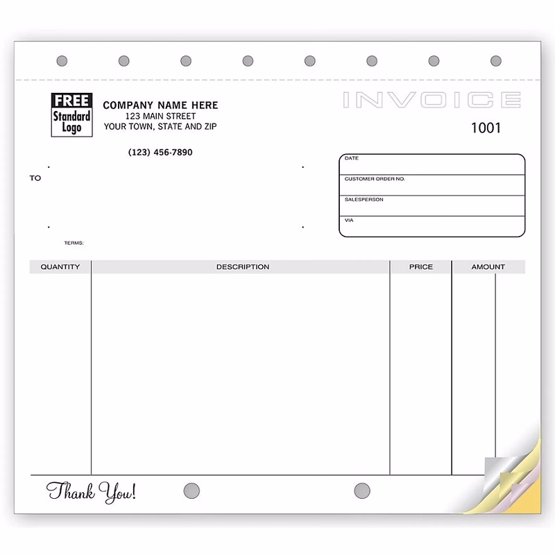 Invoices, Classic Unlined, Small