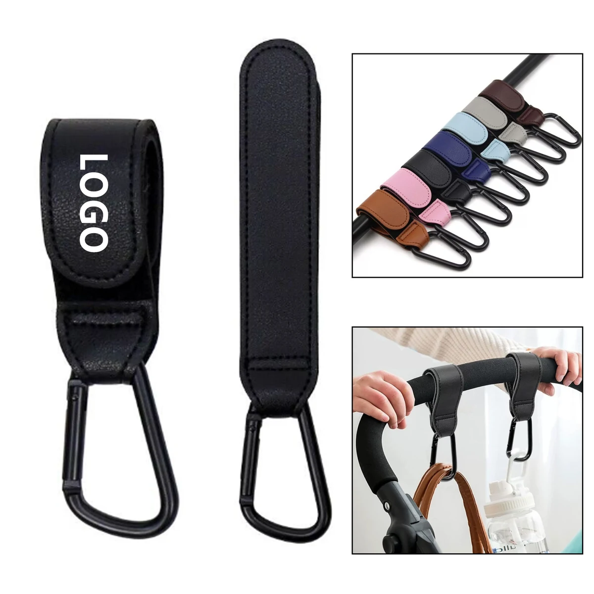 PU Leather Baby Stroller Hook 1