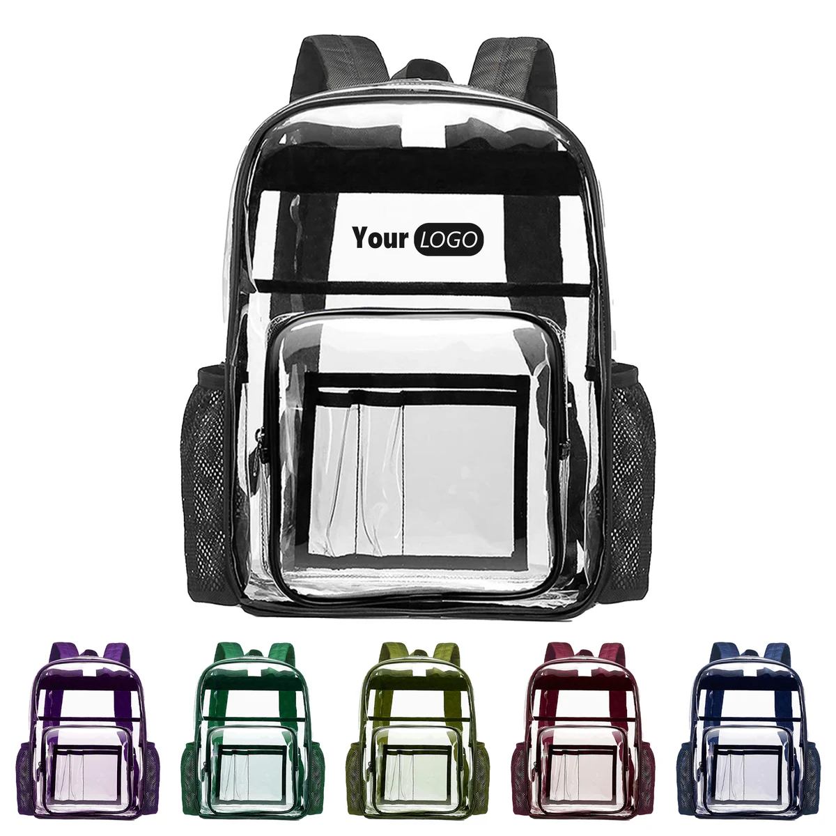 Pvc Clear Backpack With Logo 1