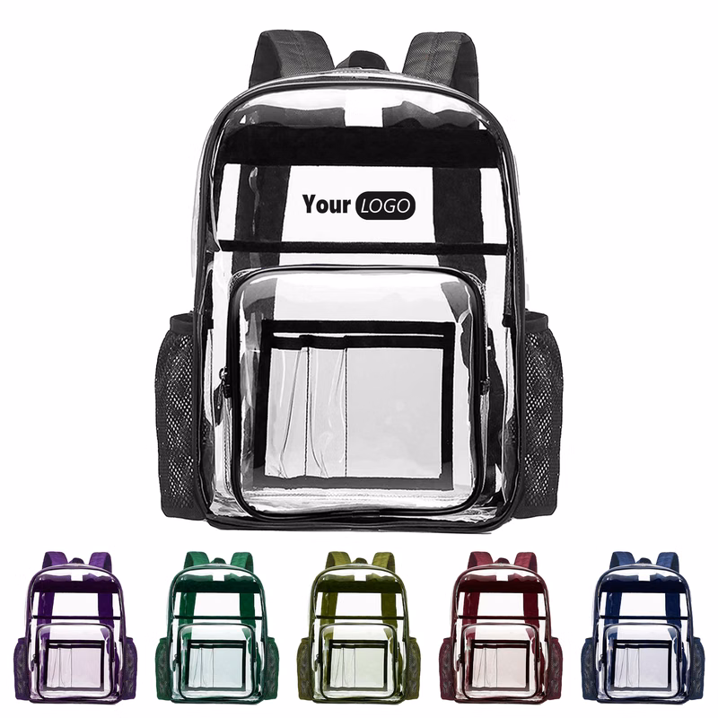 Pvc Clear Backpack With Logo
