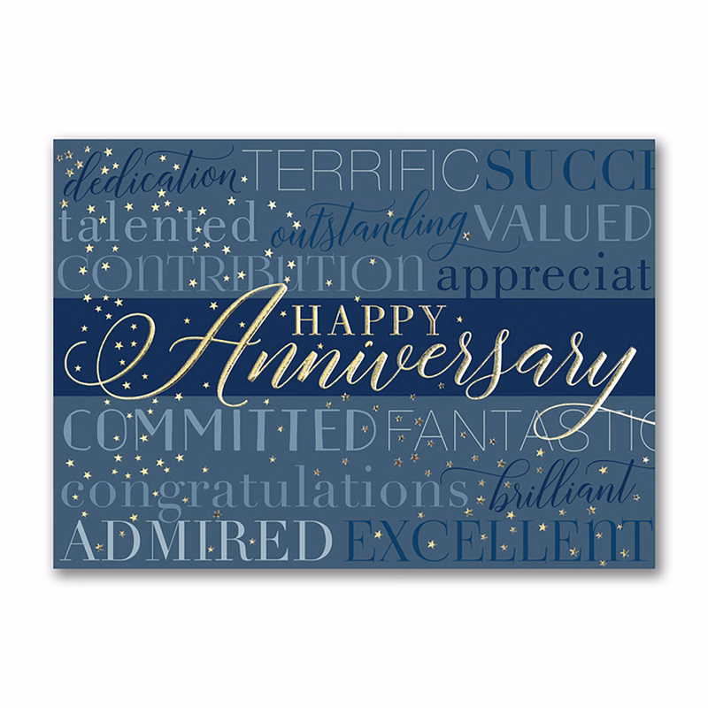 Anniversary Characteristics Card