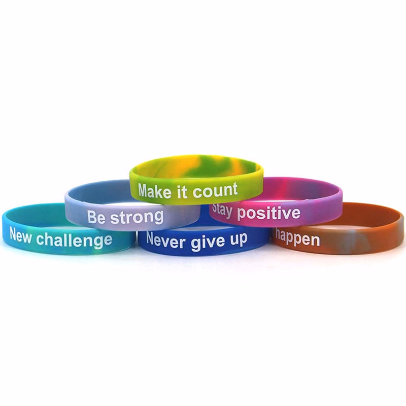 1/2" Swirl Silicone Bracelet