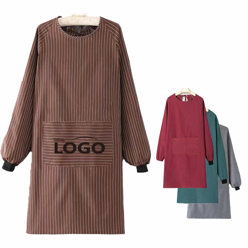 Long Sleeve Breathable Apron All-Size Fit Tool Pocket