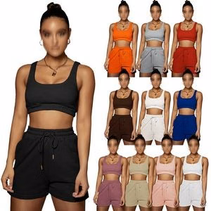 Tracksuit Outfit Two Piece Short Sets
